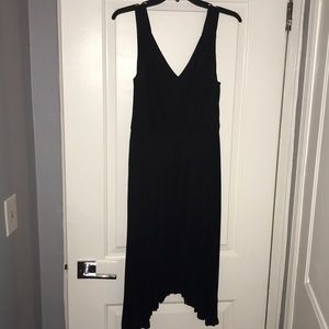 Black slinky cocktail dress